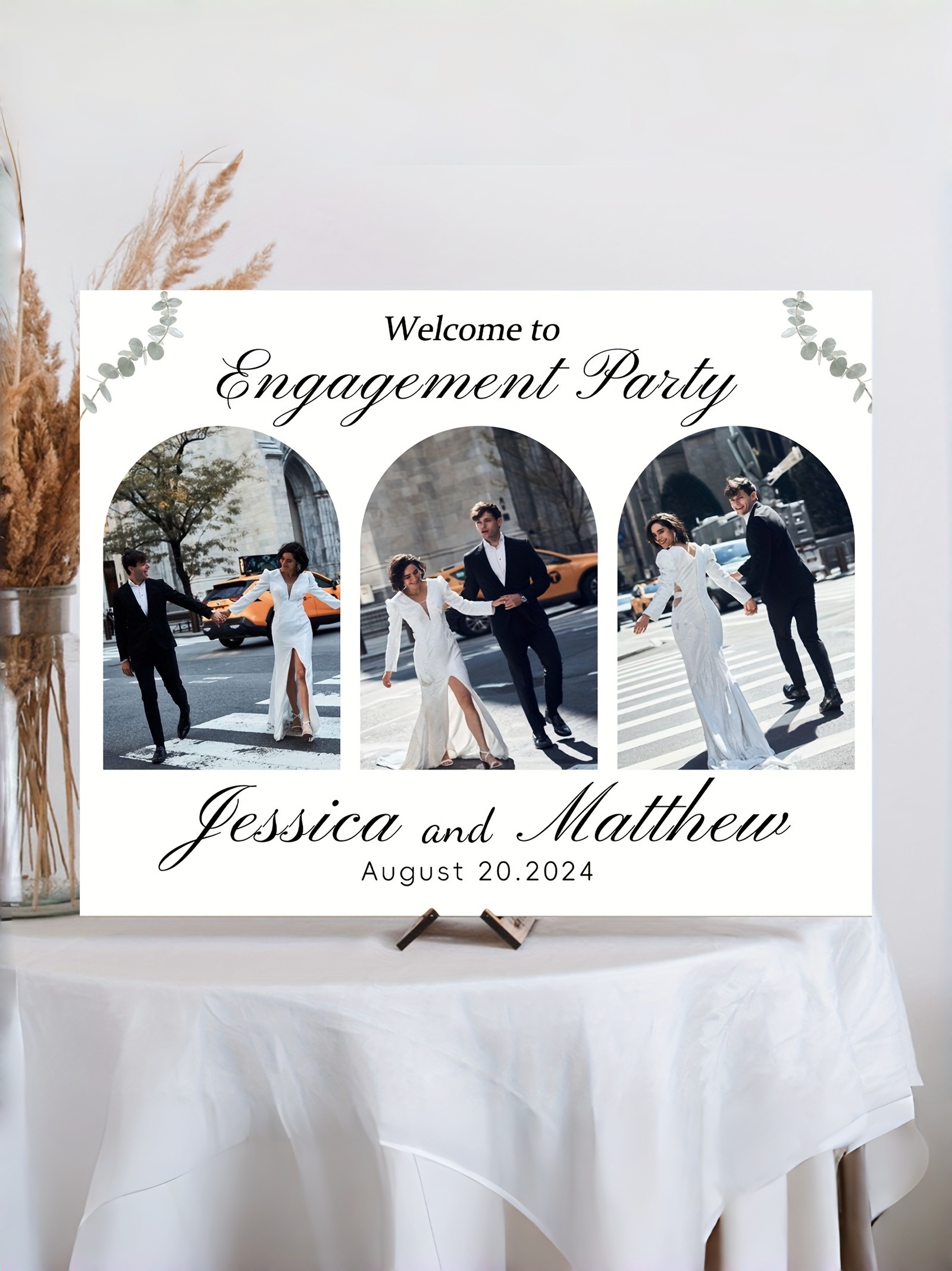 Custom Wedding Welcome Signs, Engagement Welcome Signs, Bride and Groom Photo Wedding Welcome Signs
